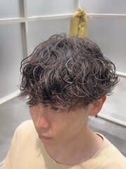 波巻きパーマ