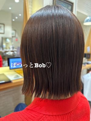 切りっぱなし外ハネボブヘイリーボブタッセルボブ×渡辺　りん
