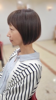 丸みショートボブスタイル