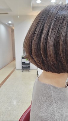 丸みショートボブスタイル