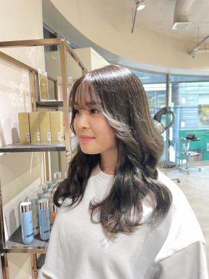 グレージュ × ヨシンモリ巻き