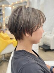 小顔見え、ひし形ショートヘア☆