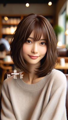 rak hair 六本松店 ×　ボブスタイルのイメージ画像