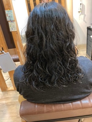 お客様髪質改善データ　スパイラルパーマ