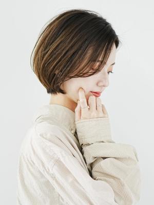 フワッと丸みが出る大人ボブ