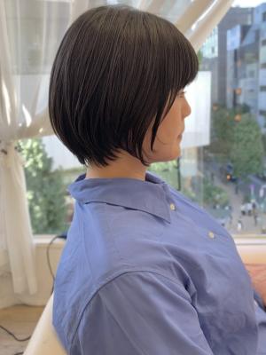 黒髪大人ショートヘア♪