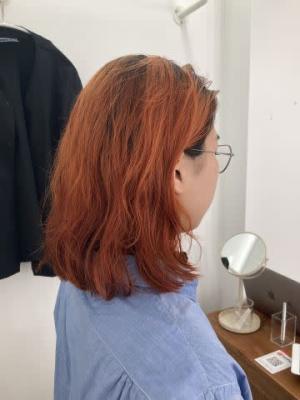 オレンジヘアのイメージ画像