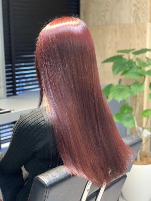最高品質美髪艶髪ストレート&カラー★☆ベリーピンク☆★