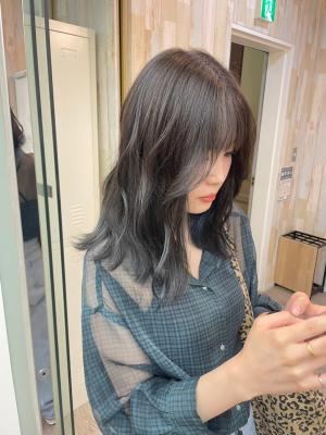 韓国風ゆるふわ巻き艶髪ブルージュ髪質改善トリートメント