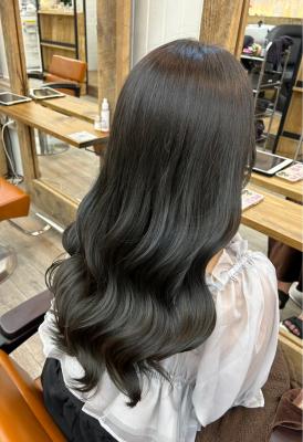 髪質改善トリートメント艶髪秋カラーオリーブベージュのイメージ画像