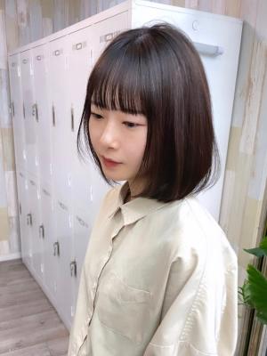 韓国風ゆるふわ艶髪グレージュ髪質改善トリートメント
