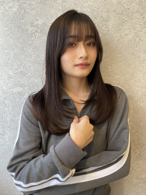 三軒茶屋_レディース_ロング_ストレート_ナチュラル_小顔 三軒茶屋_レディース_ロング_ストレート_ナチュラル_小顔のイメージ画像