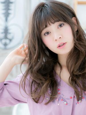 大人かわいい外国人風カールバレイヤージュ　レイヤーロング