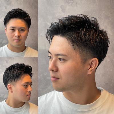 メンズ刈り上げナチュラルショート