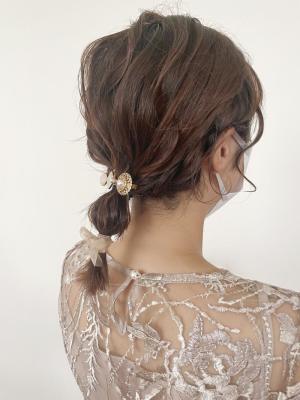 編みおろしヘアセット
