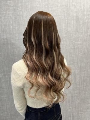 #髪質改善#インナーカラー#エクステ#ヘアセット#縮毛矯正