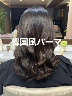 #コテ巻き風パーマ #パーマロング#韓国風パーマ