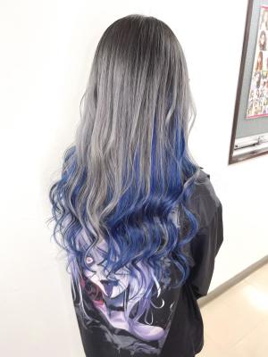 シルバー×ブルー