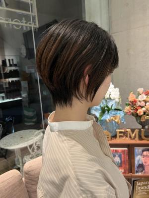 大人ナチュラルショートボブ
