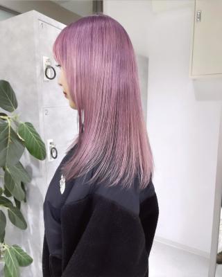 【rizu】ブリーチ2～3回 lavender pink