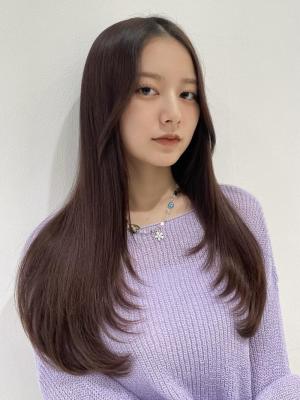 三軒茶屋_レディース_ロング_ストレート_トレンド_韓国