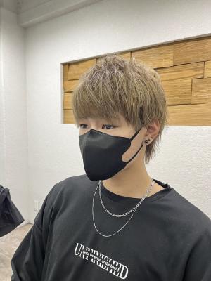 メンズショートウルフ韓国ブロンドカラー所沢新所沢 メンズショートウルフ韓国ブロンドカラー所沢新所沢のイメージ画像
