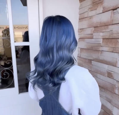美髪デザインブルーカラーのイメージ画像