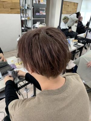 刈り上げハンサムショートブラウンベージュ10代20代所沢