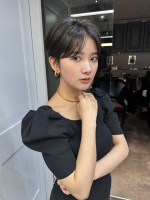 ショート/前髪カット/レイヤーカット/黒髪/髪質改善[池袋]