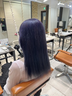 秋冬人気寒色系ブリーチカラー