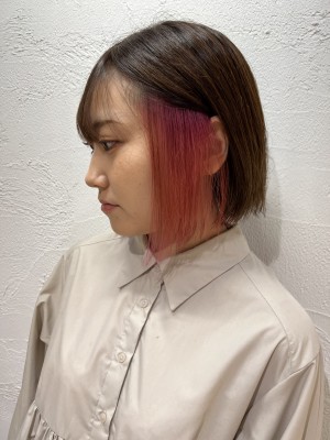 インナーカラー/ゆるふわ/透明感カラー/イルミナカラー/池袋 インナーカラー/ゆるふわ/透明感カラー/イルミナカラー/池袋