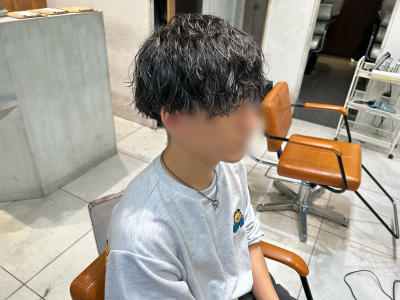 メンズスパイラルパーマ