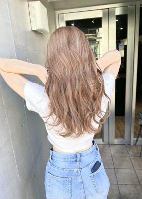 フルバング レッドブラウン 似合わせカット カルマパーマ
