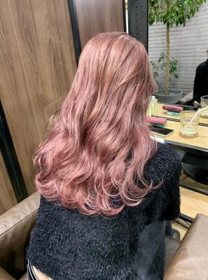フルバング レッドブラウン 似合わせカット カルマパーマ