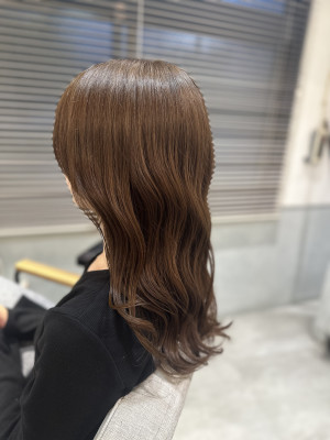 フォギーベージュ×韓国巻き髪のイメージ画像