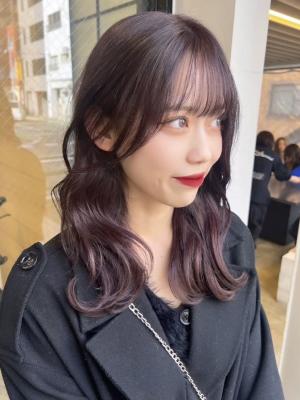 髪質改善 シースルーバング　韓国風　ワンホンヘア　のイメージ画像