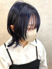 【tetote服部のサロンスタイル】黒髪×ウルフレイヤーのイメージ画像