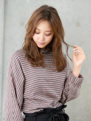 セミロング/セミディ/大人女性/ウェーブ/波巻き/波ウェーブ セミロング/セミディ/大人女性/ウェーブ/波巻き/波ウェーブ