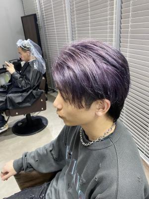 フルバング ブラウン 似合わせカット カルマパーマ