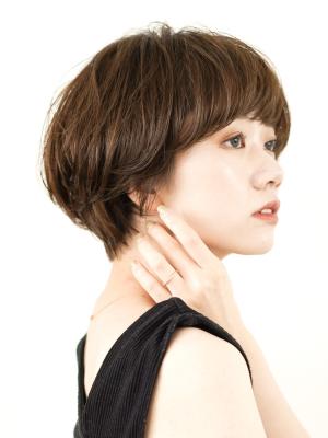 丸さが可愛い大人ショート