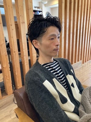 お客様髪質改善データ1046（パーマ後のカット）