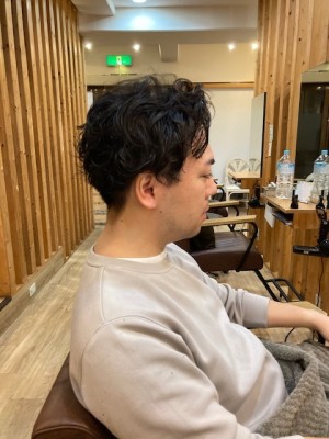 お客様髪質改善データ1052（メンズパーマ）