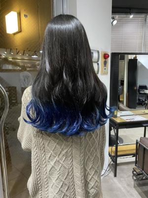 切りっぱなしボブ エアリーロング 美髪ピンクブラウン 