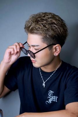オールバックショート