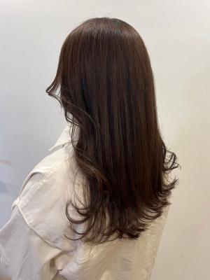 レイヤーロング　巻き髪ロング　ナチュラルブラウン　のイメージ画像