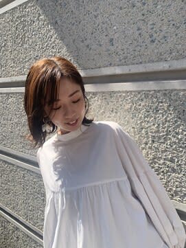 【宿里沙也香】前髪流し×外ハネstyle