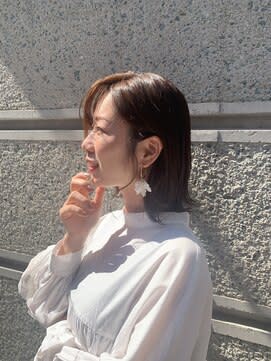 【宿里沙也香】ボブ×前髪流しstyle