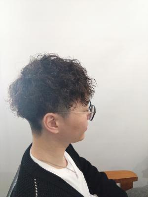 【afresh hair】メンズカット+波巻きスパイラルのイメージ画像