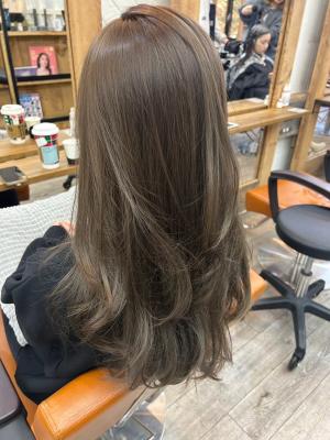 たっぷりレイヤーカットエアリーロング美髪フォギーベージュ渋谷 たっぷりレイヤーカットエアリーロング美髪フォギーベージュ渋谷