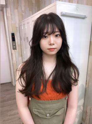 韓国風ゆるふわ巻き艶髪グレージュ髪質改善トリートメント渋谷